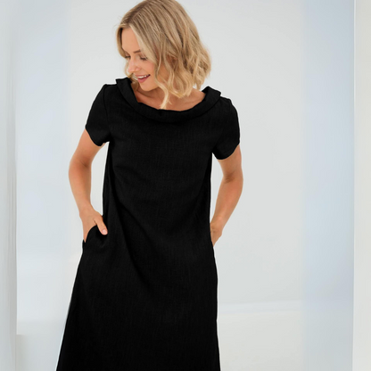 Luftiges Leinenkleid - Atmungsaktiv und Elegant – Bild 4 von 8