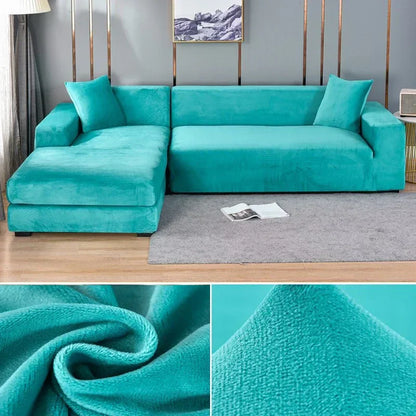 Premium Stretch-Samt Sofabezug - Eleganter Schutz fürs Sofa – Bild 14 von 23