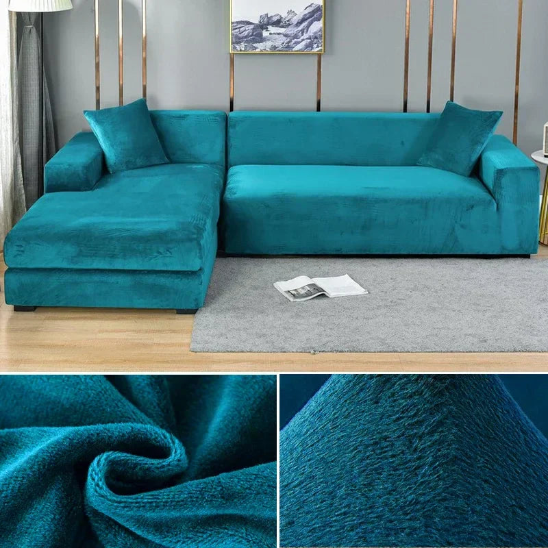 Premium Stretch-Samt Sofabezug - Eleganter Schutz fürs Sofa – Bild 15 von 23