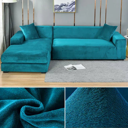 Premium Stretch-Samt Sofabezug - Eleganter Schutz fürs Sofa – Bild 15 von 23