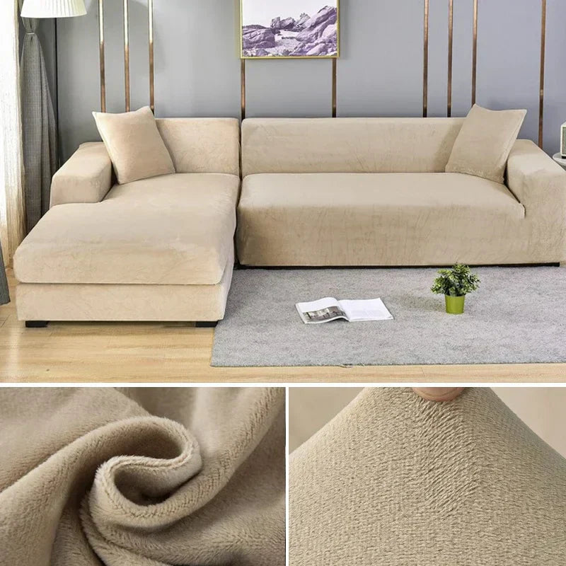 Premium Stretch-Samt Sofabezug - Eleganter Schutz fürs Sofa – Bild 16 von 23