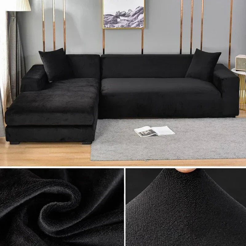 Premium Stretch-Samt Sofabezug - Eleganter Schutz fürs Sofa – Bild 17 von 23