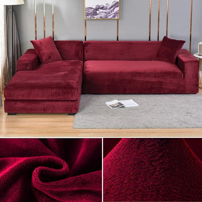 Premium Stretch-Samt Sofabezug - Eleganter Schutz fürs Sofa – Bild 19 von 23