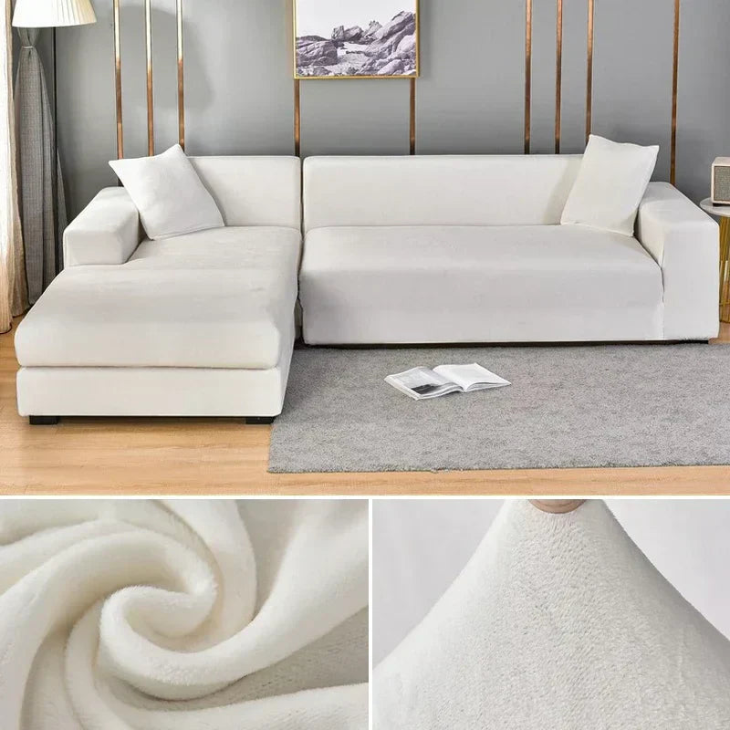 Premium Stretch-Samt Sofabezug - Eleganter Schutz fürs Sofa – Bild 20 von 23