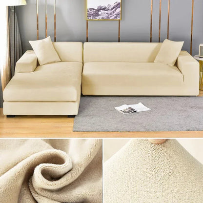 Premium Stretch-Samt Sofabezug - Eleganter Schutz fürs Sofa – Bild 8 von 23