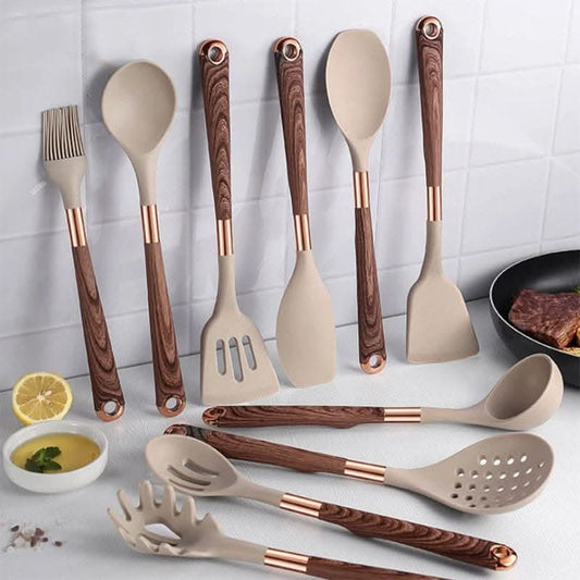 ChefSilica – 10-teiliges Premium-Silikon-Küchenset – Küchenzubehör