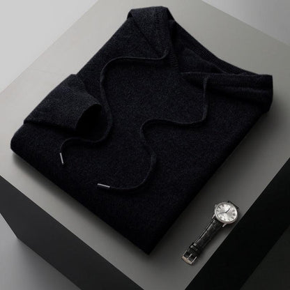 Merino-Wollhoodie - Seitenansicht