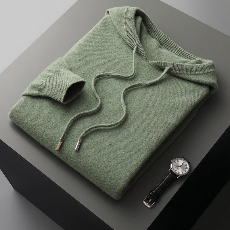 Merino-Wollhoodie - Vorderansicht