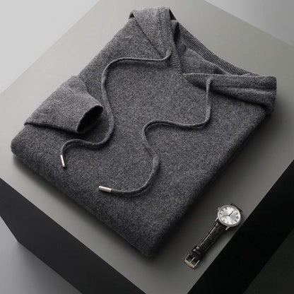 Merino-Wollhoodie - Rückansicht