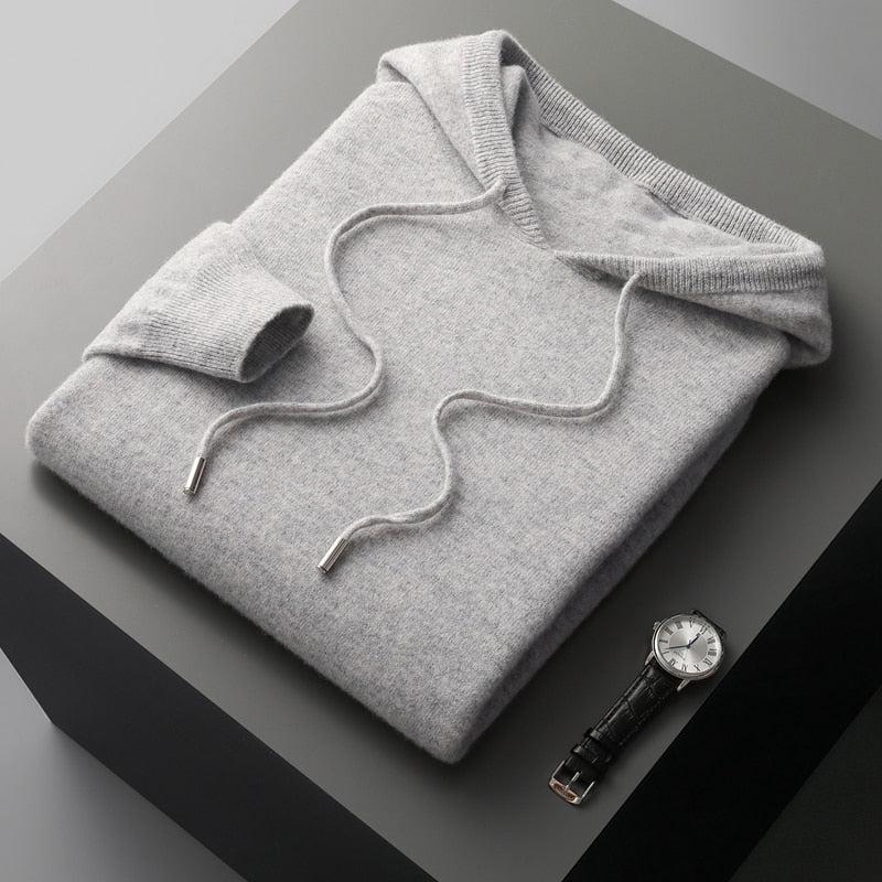 Merino-Wollhoodie - Nahaufnahme