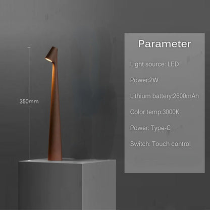 Metalglo – Moderne elegante Tischlampe