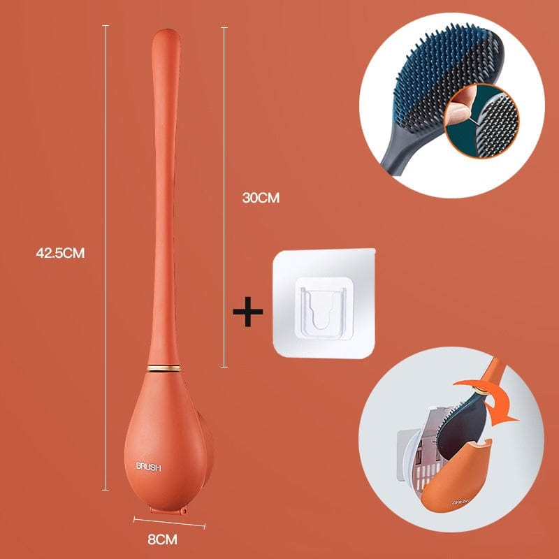 Moderne flexible Silikon-Toilettenbürste - Lieferumfang