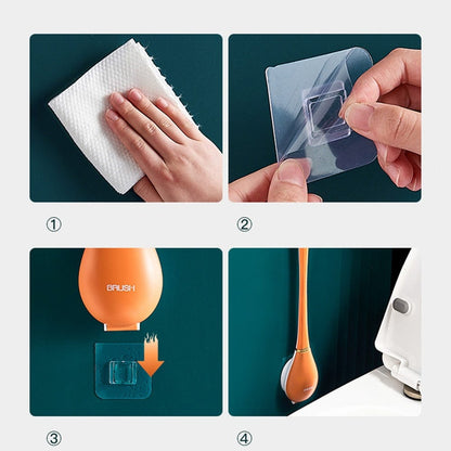 Moderne flexible Silikon-Toilettenbürste - Produktansicht