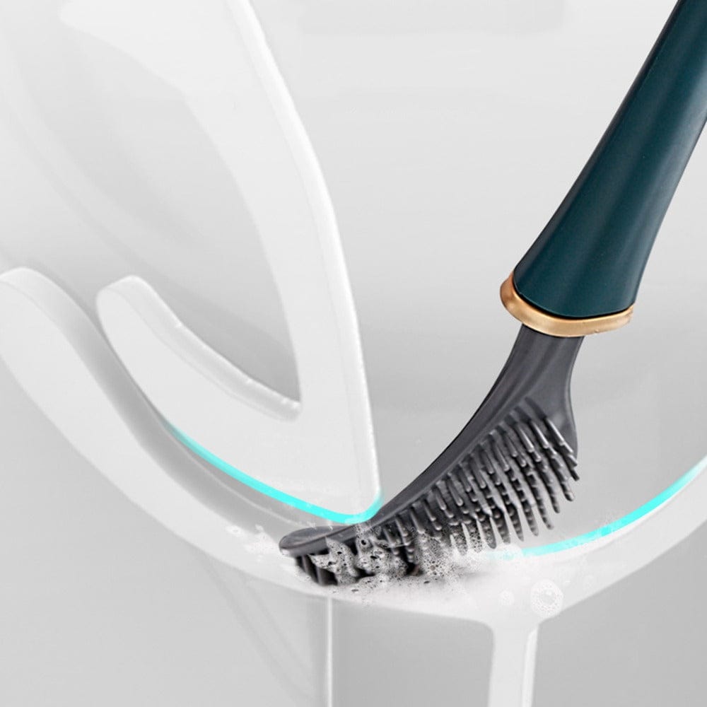 Moderne flexible Silikon-Toilettenbürste - Seitenansicht