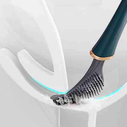 Moderne flexible Silikon-Toilettenbürste - Seitenansicht