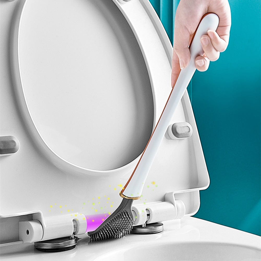 Moderne flexible Silikon-Toilettenbürste - Vorderansicht