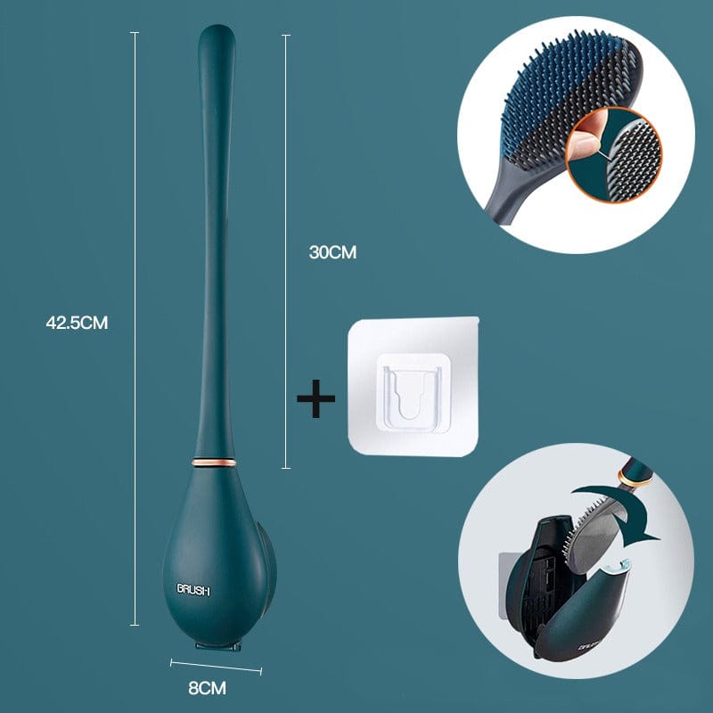 Moderne flexible Silikon-Toilettenbürste - Nahaufnahme