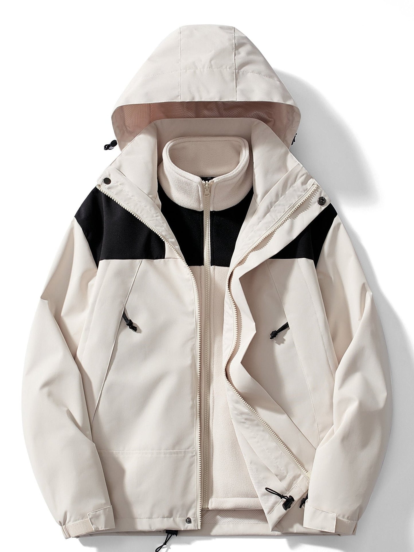3-in-1 Fleece-Winterjacke mit Kapuze für Damen – Bild 14 von 15