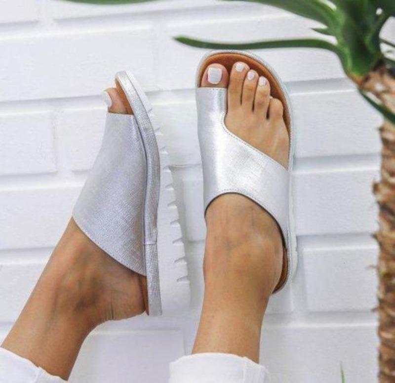 Orthopädische Damen Sandalen, Hallux - Vorderansicht