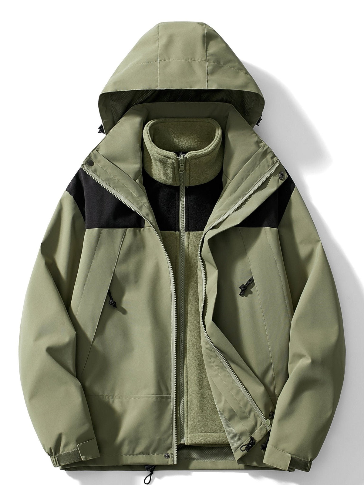 3-in-1 Fleece-Winterjacke mit Kapuze für Damen – Bild 10 von 15