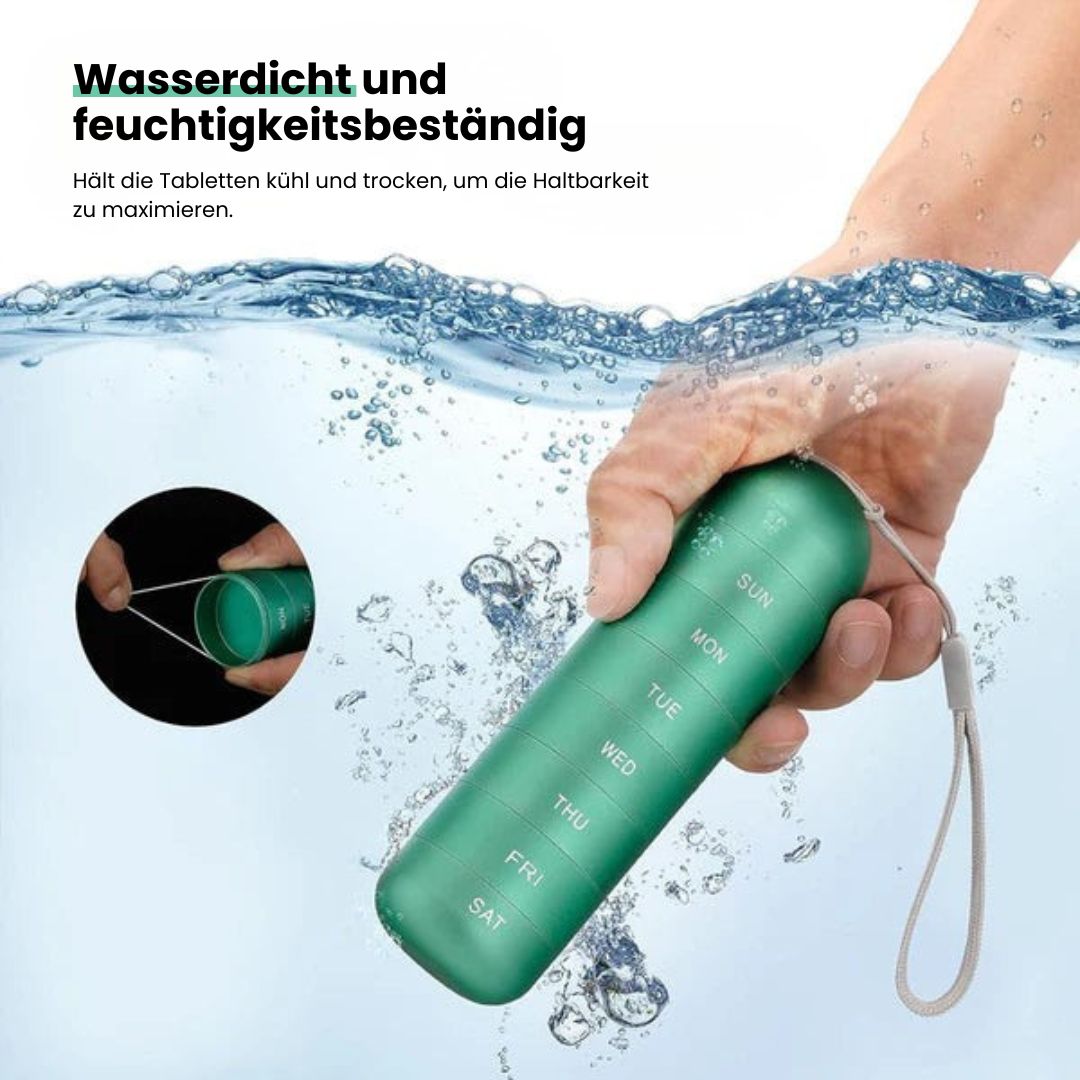 Aluminium Aufbewahrungsbox mit 7 Fächern für Tabletten – Pelanva – Ansicht 6