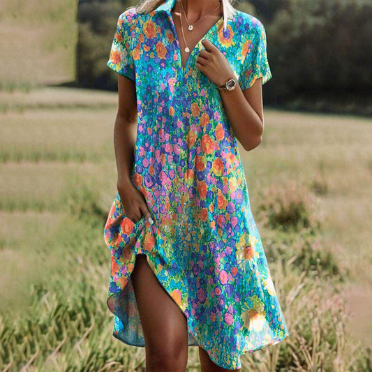 Anke | Damen Boho Chic Sommerkleid – Damenkleid