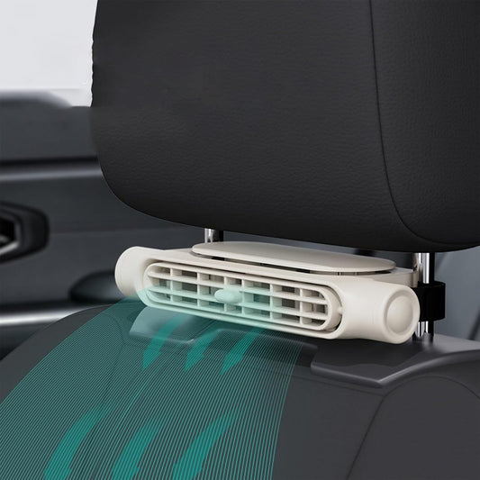 USB-Autoventilator mit 3 Geschwindigkeiten und Kopfstützenhalter – Pelanva – Ansicht 1