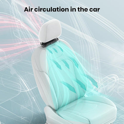 USB-Autoventilator mit 3 Geschwindigkeiten und Kopfstützenhalter – Pelanva – Ansicht 2