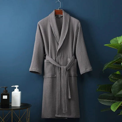 Unisex-Bademantel mit Waffelstruktur – Pelanva – Ansicht 4