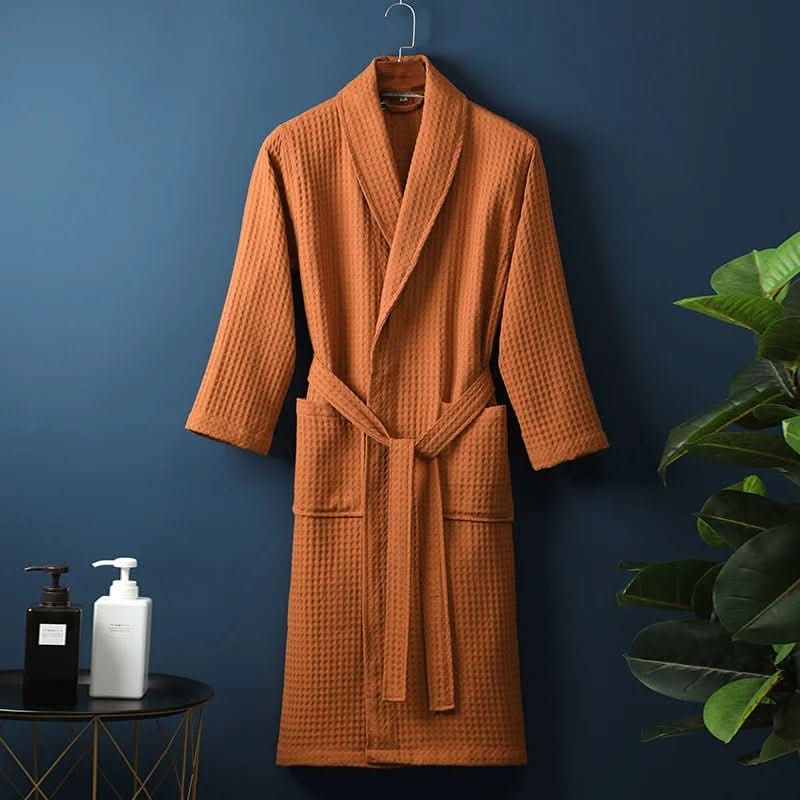Unisex-Bademantel mit Waffelstruktur – Pelanva – Ansicht 5