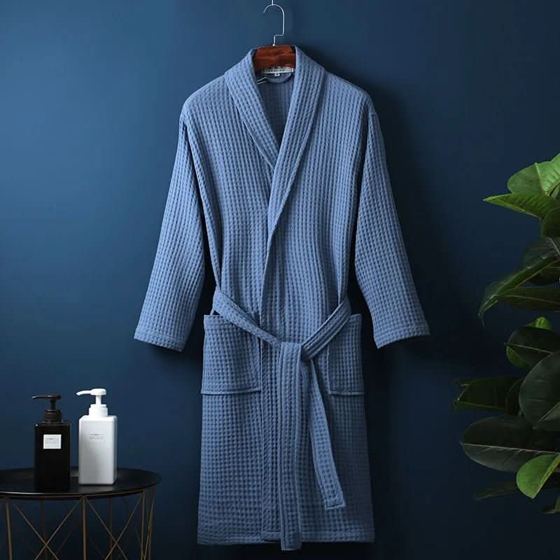 Unisex-Bademantel mit Waffelstruktur – Pelanva – Ansicht 6