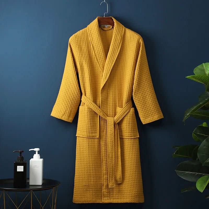 Unisex-Bademantel mit Waffelstruktur – Pelanva – Ansicht 7