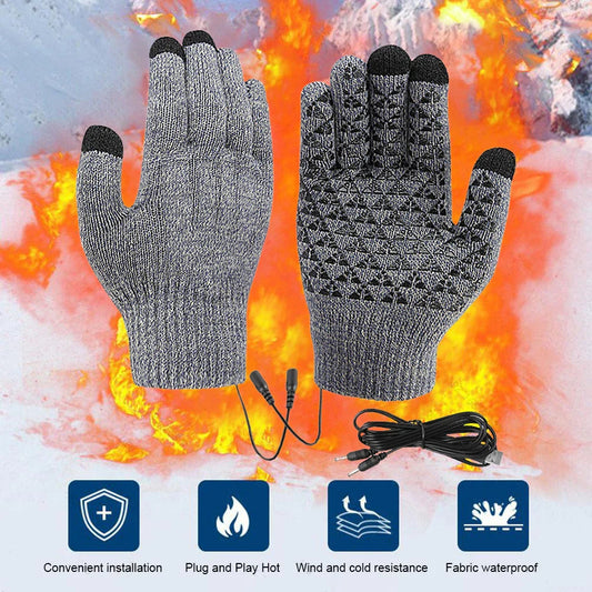 Beheizbare Handschuhe FROSTIQ| USB-Aufladung| Touchscreen & Rutschfest| Winter Thermo-Handschuhe für Outdoor & Radfahren – Sc