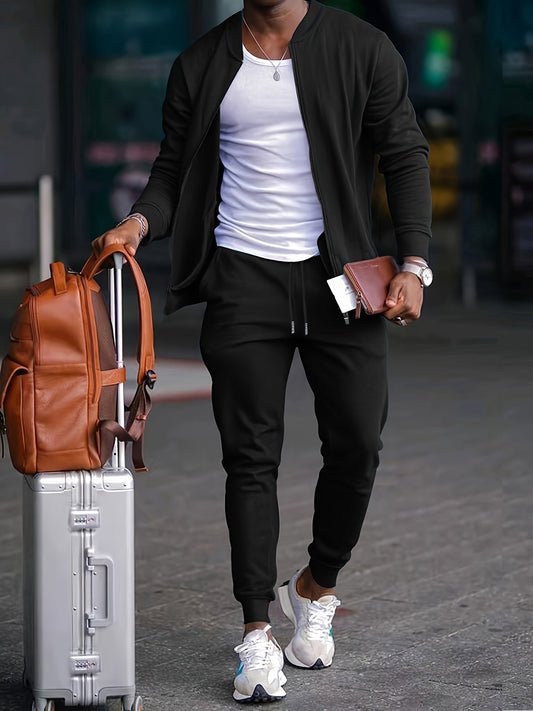 Benjamin | Herren Freizeit-Jogger-Trainingsanzug-Set – Anzug & Blazer