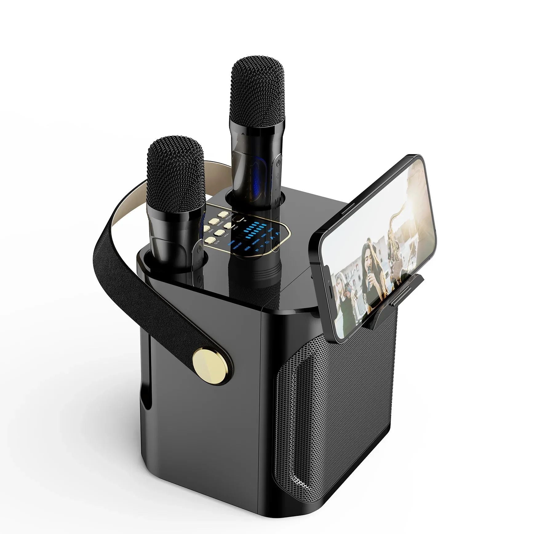 bluetooth karaoke lautsprecher mikrofonen – Pelanva – Ansicht 1