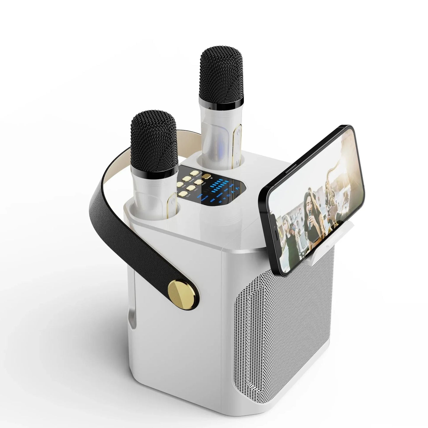 bluetooth karaoke lautsprecher mikrofonen – Pelanva – Ansicht 2