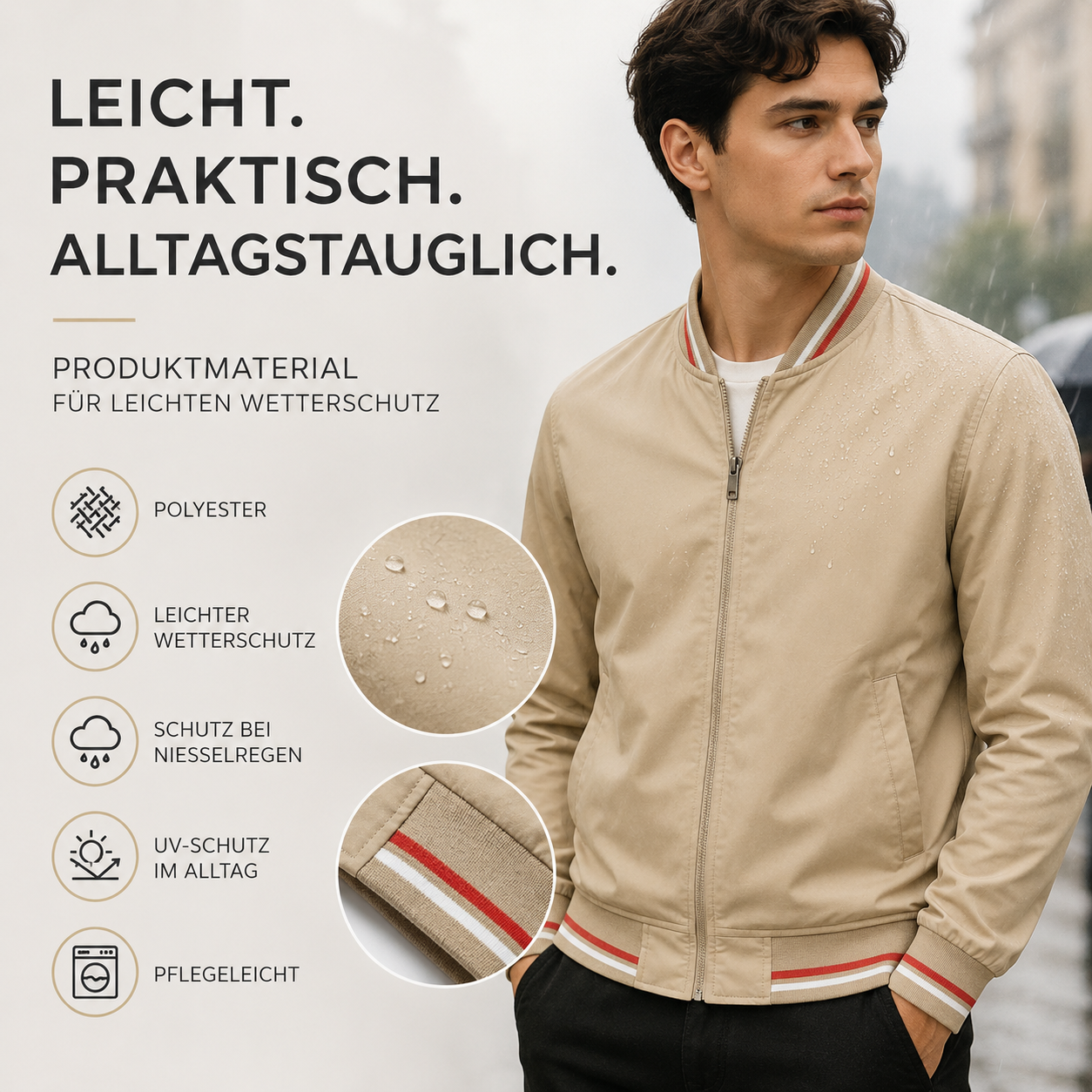 Bomberjacke Herren – Pelanva – Ansicht 5