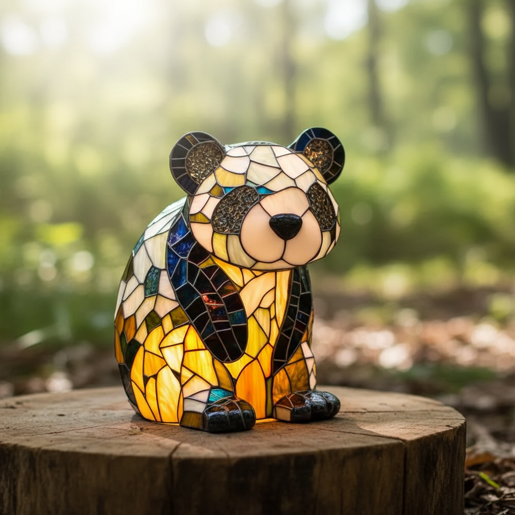 Buntglas Tischlampe – Pelanva