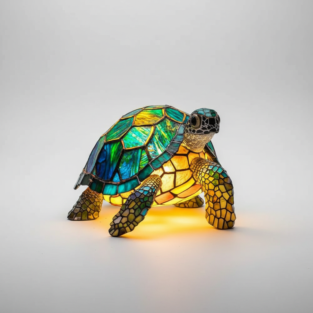 Buntglas Tischlampe – Pelanva – Ansicht 13
