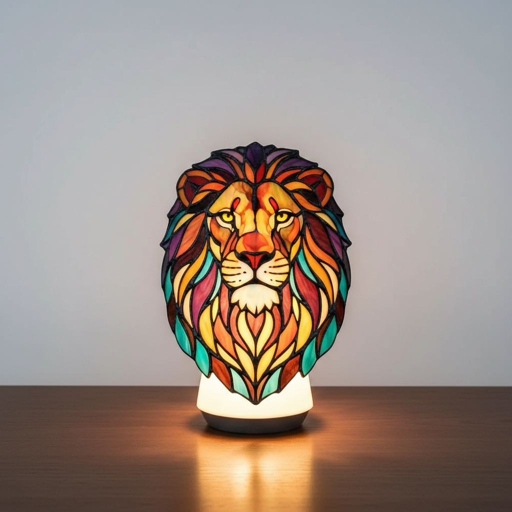 Buntglas Tischlampe – Pelanva – Ansicht 14