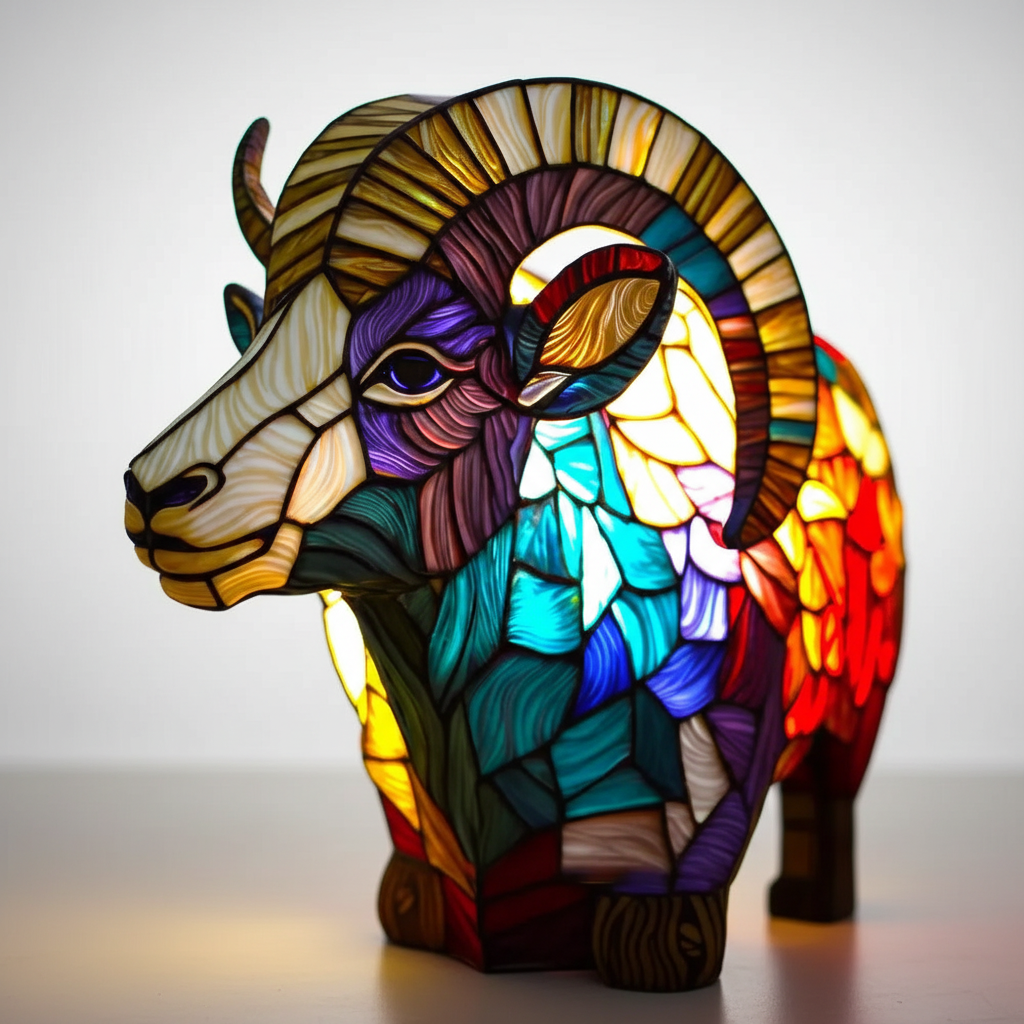 Buntglas Tischlampe – Pelanva – Ansicht 17