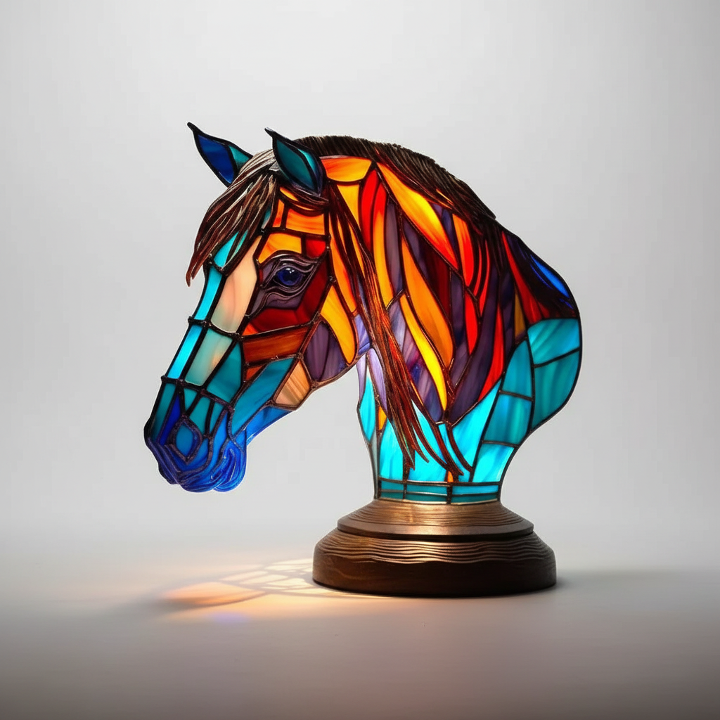 Buntglas Tischlampe – Pelanva – Ansicht 18