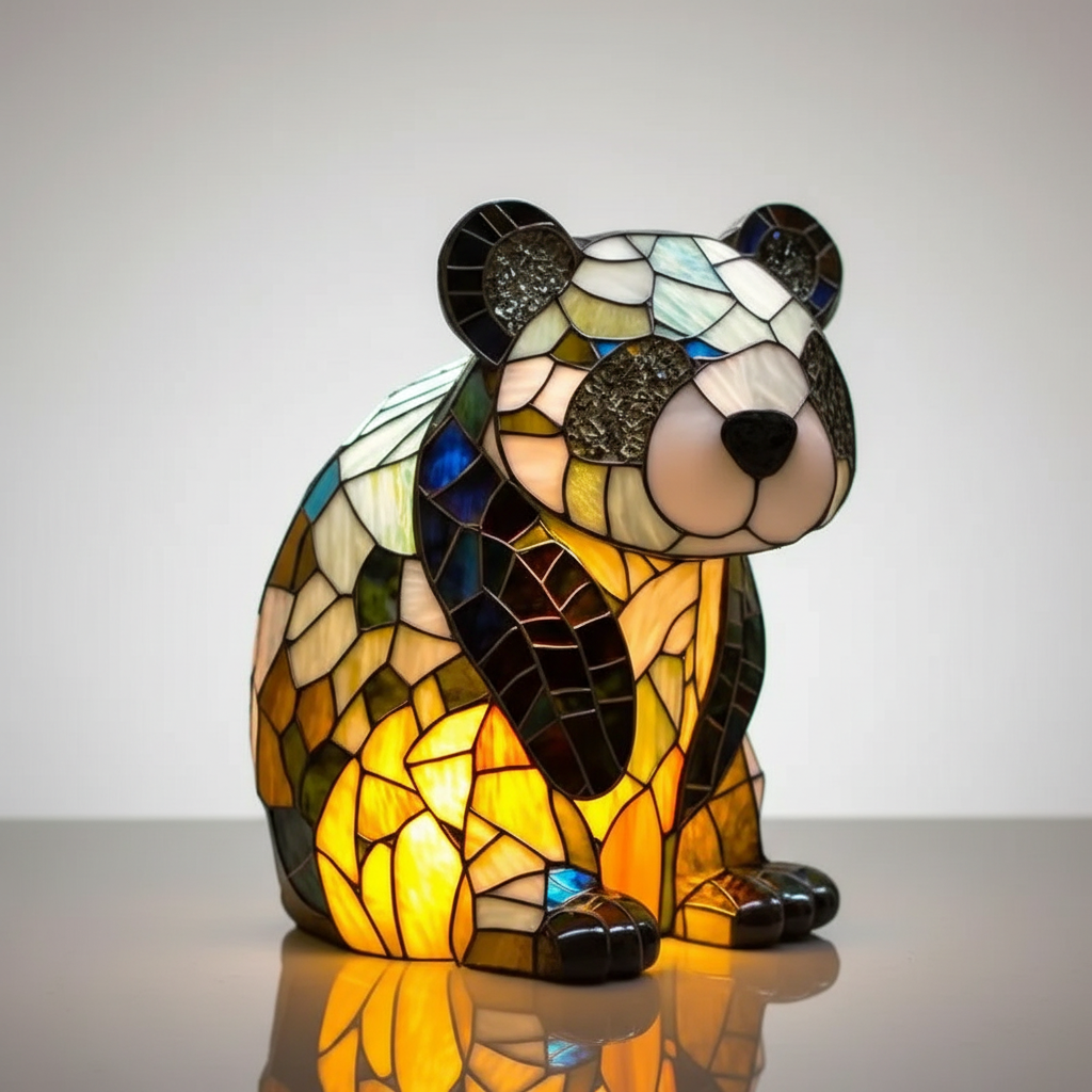 Buntglas Tischlampe – Pelanva – Ansicht 2