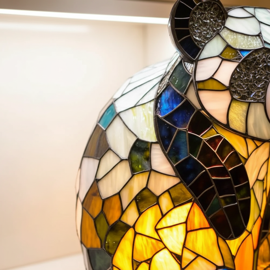 Buntglas Tischlampe – Pelanva – Ansicht 3