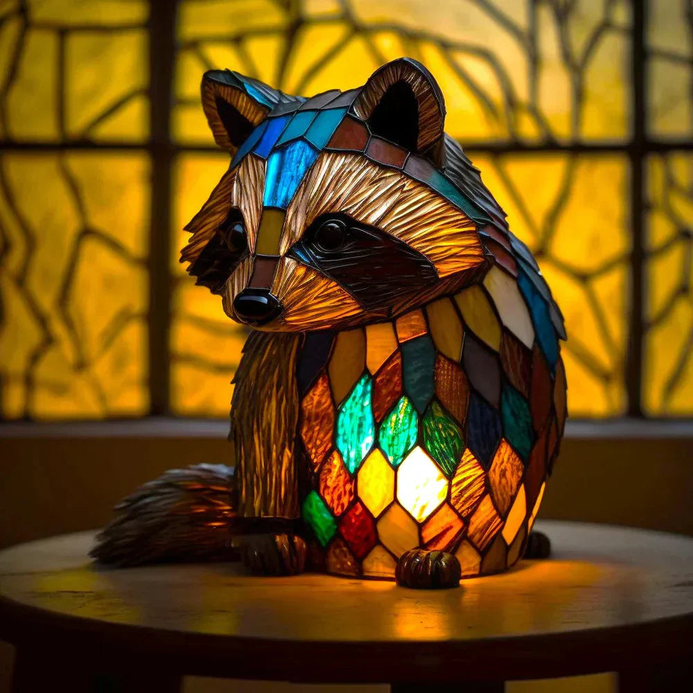 Buntglas Tischlampe – Pelanva – Ansicht 7
