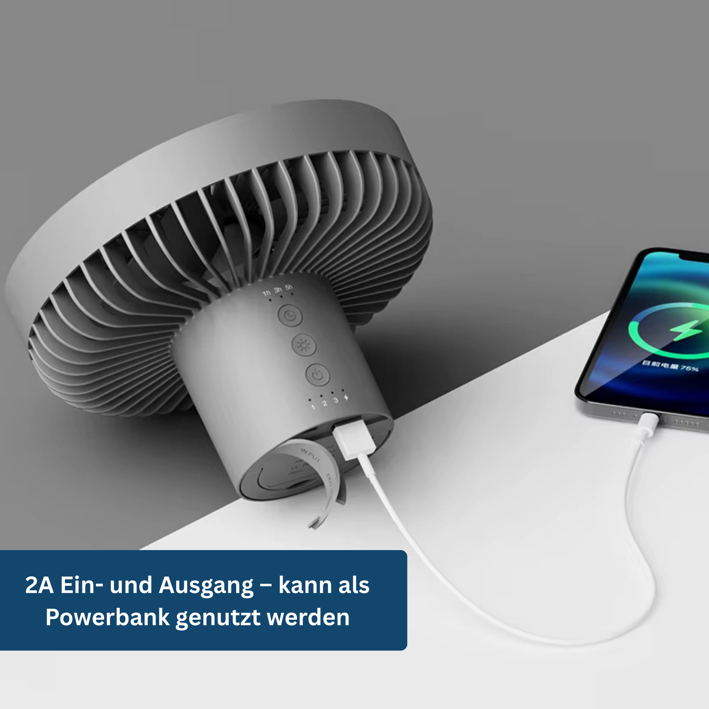 Camping Ventilator LED – Pelanva – Ansicht 4