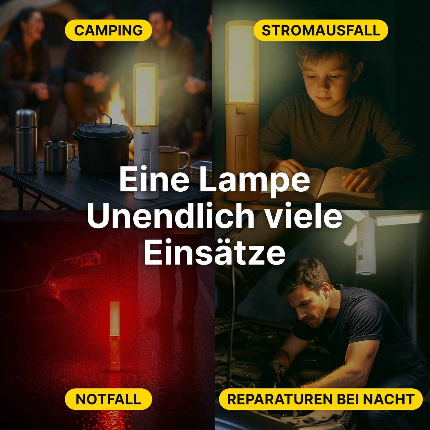 Campinglampe 8000 Lumen – Pelanva – Ansicht 2