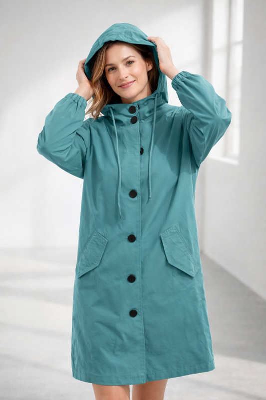 Damen Langjacke mit Kapuze – Jacke & Mantel