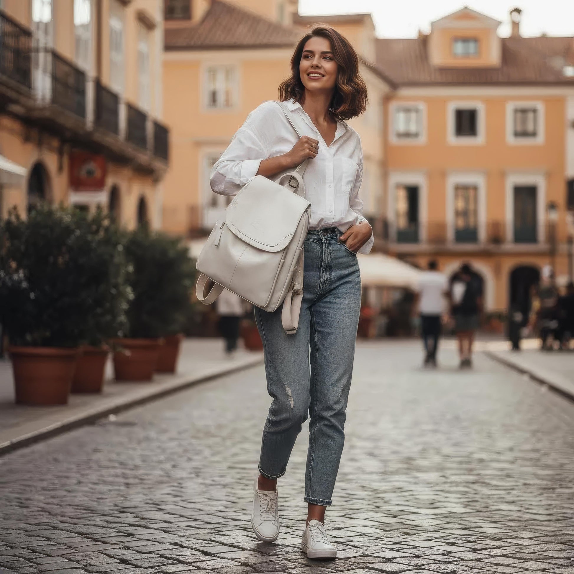 Dapper – Diebstahlsicherer Lederrucksack mit Stil