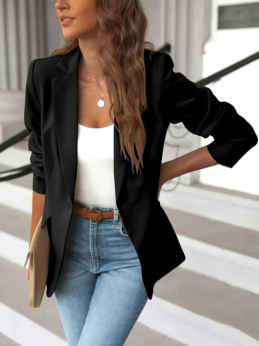 Edith | Damen Stilvoller Maßgeschneiderter Blazer für Freizeitlook – Anzug & Blazer